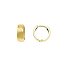 Pendientes plata aros liso bañado en oro 232A0016